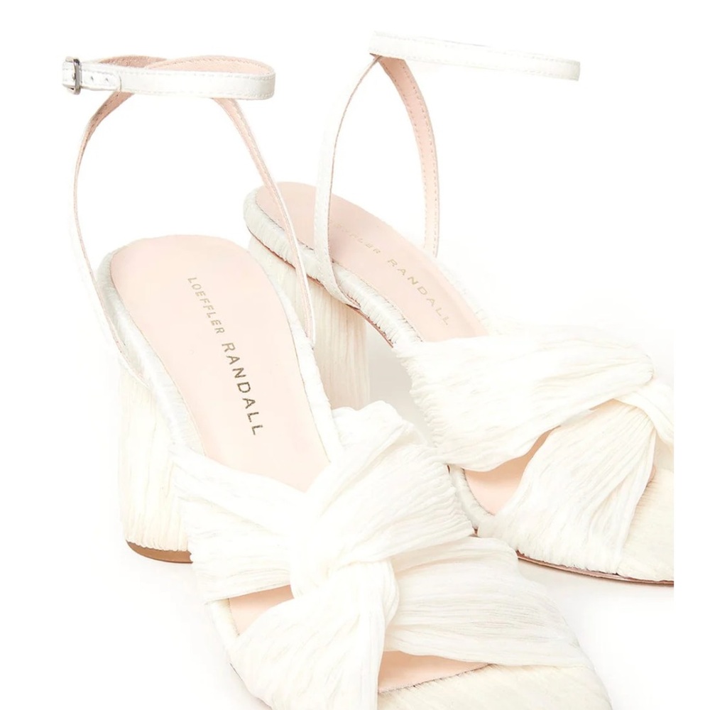 Loeffler Randall White Heeled Sandals